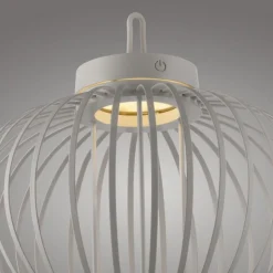 Just Light LED Akku Tischleuchte IP44 Schwarz dimmbar Touch 33 cm* Schlafzimmer Lampen|Metall Lampen