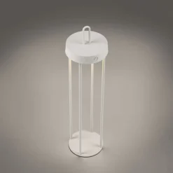 Just Light LED Akku Tischleuchte Metall dimmbar IP44 2700 K Weiß* Led Lampen|Schlafzimmer Lampen