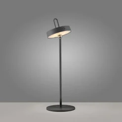 Just Light LED Akku Tischleuchte Schwarz Dimmer Touch IP44 47,2 cm