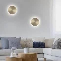 Paul Neuhaus LED Akku Wandlampe in Messing dimmbar mit Fernbedienung* Flurlampen|Wohnzimmerlampen