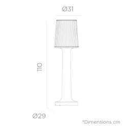 Best Newgarden LED Außenlampe 110 cm Stecker Kabel IP65 6000 K 1600 lm