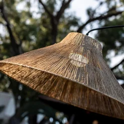 Newgarden LED Außenlampe Akku 155 cm 2-in-1 IP54 Seegras Metall* Metall Lampen|Wegeleuchten