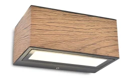 Eco-Light LED Außenlampe Aluminium Natur 10 W 4000 K IP54 B:14 cm* Metall Lampen|Led Außenleuchten