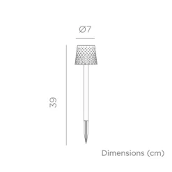 Online Newgarden LED Außenlampe Erdspieß 4er Set Weiß Solar H: 39 cm