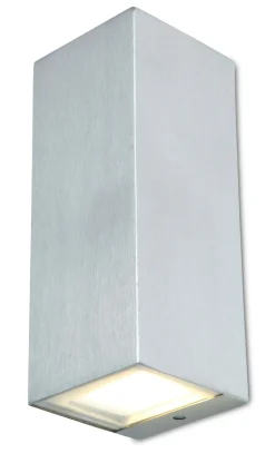 Eco-Light LED Außenlampe Up Down H:16,2 cm IP44 3000 K in Nickel* Led Außenleuchten|Moderne Außenleuchten