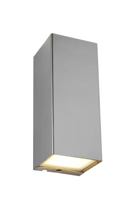 Eco-Light LED Außenlampe Up Down H:16,2 cm IP44 3000 K in Nickel* Led Außenleuchten|Moderne Außenleuchten