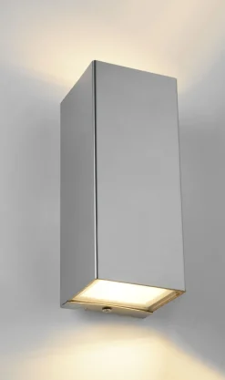 Eco-Light LED Außenlampe Up Down H:16,2 cm IP44 3000 K in Nickel* Led Außenleuchten|Moderne Außenleuchten