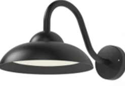 New Easylight LED Außenlampe Wand Aluminium B: 25 cm IP54 Schwarz