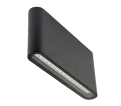 Outlet SU-MA LED Außenleuchte flach Schwarz IP54 Up Down 3000K