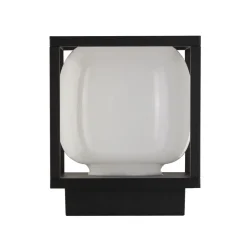 Searchlight LED Außenleuchte IP54 Schwarz Weiß 15 cm 3000 K klein* Metall Lampen|Kugellampen