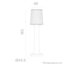Hot Newgarden LED Außenleuchte kabellos Akku 165 cm IP65 Farbwechsel Dimmer