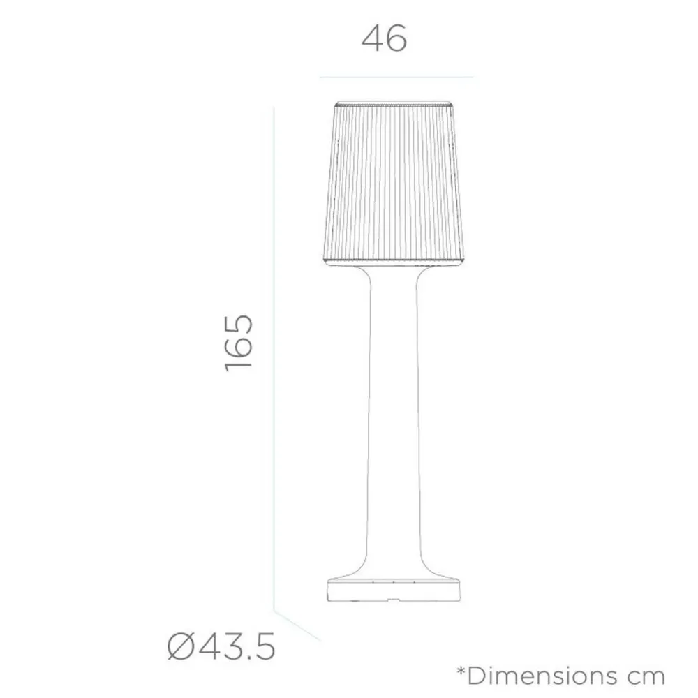 Hot Newgarden LED Außenleuchte kabellos Akku 165 cm IP65 Farbwechsel Dimmer