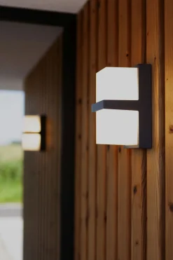 Eco-Light LED Außenleuchte Wand Aluminium Anthrazit IP54 3000 K* Metall Lampen|Led Außenleuchten