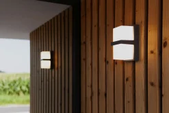 Eco-Light LED Außenleuchte Wand Aluminium Anthrazit IP54 3000 K* Metall Lampen|Led Außenleuchten