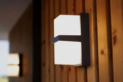 Eco-Light LED Außenleuchte Wand Aluminium Anthrazit IP54 3000 K* Metall Lampen|Led Außenleuchten