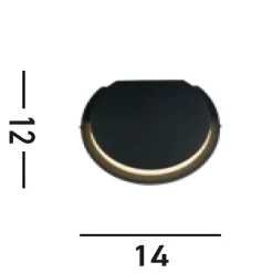 Online Searchlight LED Außenleuchte Wand Aluminium B:14 cm IP44 246 lm 6 W