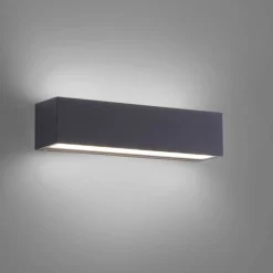 Paul Neuhaus LED Außenleuchte Wand Aluminium B:25 cm IP65 Up & Down* Feuchtraumleuchten|Badezimmer Lampe