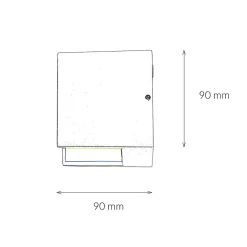 Easylight LED Außenleuchte Wand klein B: 9 cm IP44 Haus Eingang* Moderne Lampen|Led Außenleuchten