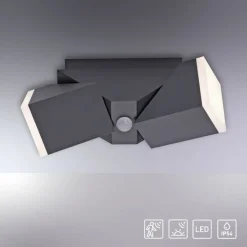 Clearance Paul Neuhaus LED Außenleuchte Wand mit Bewegungsmelder IP54 Up Down