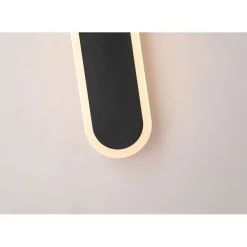 Searchlight LED Außenleuchte Wand Schwarz Metall 18 W IP65 H:90 cm