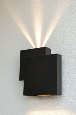 Eco-Light LED Außenleuchte Wand Up Down IP44 B:19,5 cm Schwarz
