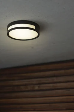 Sale Eco-Light LED Außenwandlampe Aluminium rund Ø18,3 cm IP54 3000 K