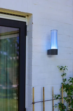 Eco-Light LED Außenwandlampe Aluminium RGB H:26 cm IP44 500 lm* Metall Lampen|Led Außenleuchten