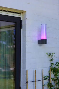 Eco-Light LED Außenwandlampe Aluminium RGB H:26 cm IP44 500 lm* Metall Lampen|Led Außenleuchten