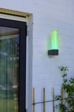 Eco-Light LED Außenwandlampe Aluminium RGB H:26 cm IP44 500 lm* Metall Lampen|Led Außenleuchten