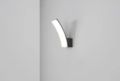 Outlet Eco-Light LED Außenwandlampe blendarm H:20,4 cm IP44 Anthrazit