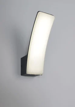 Outlet Eco-Light LED Außenwandlampe blendarm H:20,4 cm IP44 Anthrazit