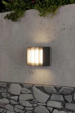 Best Eco-Light LED Außenwandlampe Schwarz 3000 K IP54 dekorativ Modern