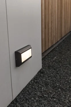 Eco-Light LED Außenwandlampe Schwarz B:32 cm 3000 K IP54 blendarm* Metall Lampen|Led Außenleuchten