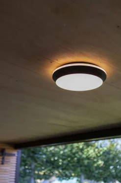 Eco-Light LED Außenwandlampe Schwarz IP54 rund Ø30 cm 3000/4000 K* Led Außenleuchten|Außenwandleuchten