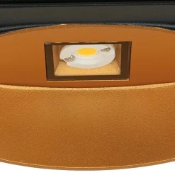 Nowodvorski LED Außenwandlampe Up Down in Gold Schwarz IP54 5W* Außenwandleuchten|Moderne Lampen