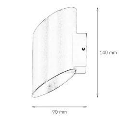 Nowodvorski LED Außenwandlampe Up Down in Gold Schwarz IP54 5W* Außenwandleuchten|Moderne Lampen