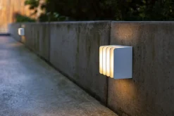 Eco-Light LED Außenwandlampe Weiß 3000 K IP54 dekorativ Modern* Metall Lampen|Led Außenleuchten