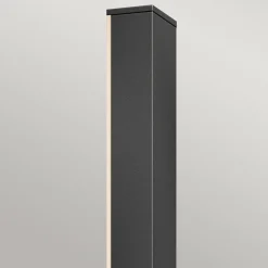 Best Elstead LED Außenwandleuchte Aluminium H: 56 cm IP44 Schwarz indirekt