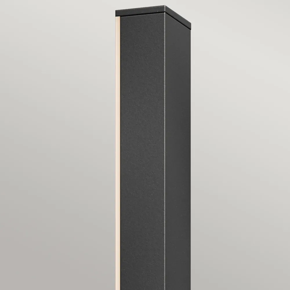 Best Elstead LED Außenwandleuchte Aluminium H: 56 cm IP44 Schwarz indirekt