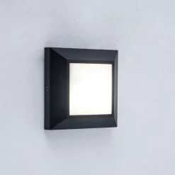 Hot Eco-Light LED Außenwandleuchte Aluminium IP54 4 W 3000 K Schwarz