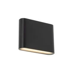 TK Lighting LED Außenwandleuchte Aluminium Schwarz IP54 Up Down