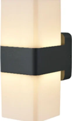 Easylight LED Außenwandleuchte Aluminium IP44 H: 20,5 cm eckig* Metall Lampen|Moderne Außenleuchten