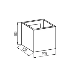 Kanlux LED Außenwandleuchte Grau Modern eckig IP54 SALA* Außenwandleuchten|Moderne Außenleuchten