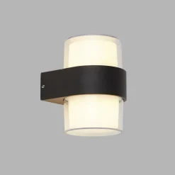 Searchlight LED Außenwandleuchte IP44 Schwarz Weiß 3000 K Up Down