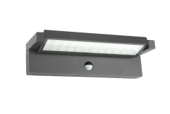 SU-MA LED Außenwandleuchte mit Bewegungssensor Aluminium Glas* Außenwandleuchten|Außenleuchten Mit Bewegungsmelder