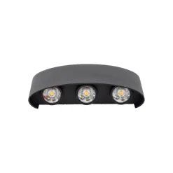 TK Lighting LED Außenwandleuchte Up Down IP54 H:8 cm 480 lm 3000 K* Metall Lampen|Feuchtraumleuchten