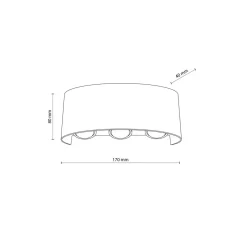 TK Lighting LED Außenwandleuchte Up Down IP54 H:8 cm 480 lm 3000 K* Metall Lampen|Feuchtraumleuchten