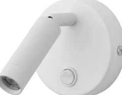 Clearance TK Lighting LED Aufbaustrahler rund Weiß Leselicht schwenkbar