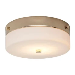 Elstead LED Bad Deckenleuchte in Gold IP44 Ø24cm JANJA* Deckenleuchten|Flurlampen