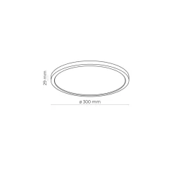 TK Lighting LED Badezimmerleuchte dimmbar IP54 Ø 30 cm Farbwechsel Weiß* Deckenleuchten|Led Lampen
